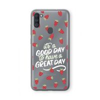 Don't forget to have a great day: Samsung Galaxy A11 Transparant Hoesje