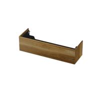 INK - Onderkast 1 Lade Push 2 Open Bestaande Uit - 1400x450x376 Mm - Massief Eiken Ash Grey