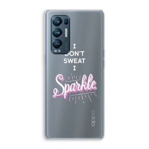Sparkle quote: Oppo Find X3 Neo Transparant Hoesje