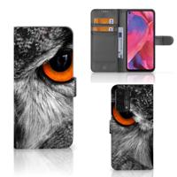 OPPO A54 5G | A74 5G | A93 5G | Telefoonhoesje | Met pasjeshouder | Uil