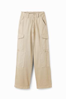 Lange cargobroek - WHITE - 40