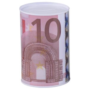 Spaarpot 10 euro biljet 8 x 11 cm   -