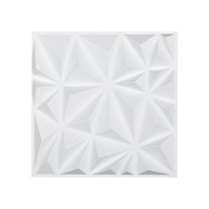 VEVOR 3D Wandpanelen Set van 33 30x30cm PVC Wandpanelen Wanddecoratie Diamant Wit