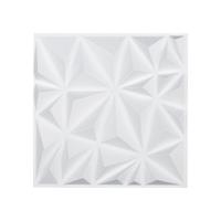 VEVOR 3D Wandpanelen Set van 33 30x30cm PVC Wandpanelen Wanddecoratie Diamant Wit