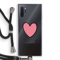 Hartje: Samsung Galaxy Note 10 Plus Transparant Hoesje met koord