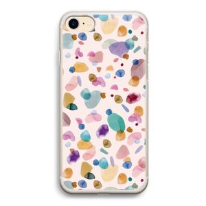 Terrazzo Memphis Pink: iPhone 7 Transparant Hoesje