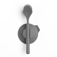 Brabantia afwasborstel met zuignaphouder dark grey