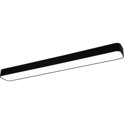 LED Plafondlamp - Plafondverlichting - Trion Astinto - 37W - Aanpasbare Kleur - Dimbaar - Rechthoek - Mat Zwart - Aluminium