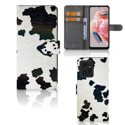 Xiaomi Redmi Note 12 4G | Telefoonhoesje | Met pasjeshouder | Koeienvlekken