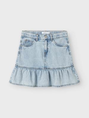 Name it zomer jeans short meisjes - licht blauw denim - Nkfnynne
