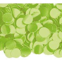 8x zakjes van 100 gram party confetti kleur lime - thumbnail