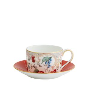 WEDGWOOD - Wonderlust - Theekop&schotel Rococo Flowers