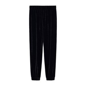 Mango fluwelen loose fit joggingbroek zwart Mango fluwelen loose fit joggingbroek zwart