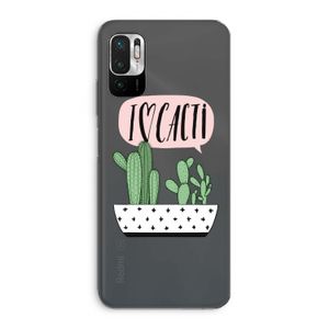 I love cacti: Xiaomi Redmi Note 10 5G Transparant Hoesje