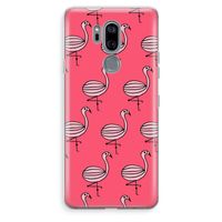 Flamingo: LG G7 Thinq Transparant Hoesje Flamingo: LG G7 Thinq Transparant Hoesje