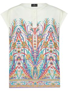 ETRO t-shirt à logo imprimé - Blanc