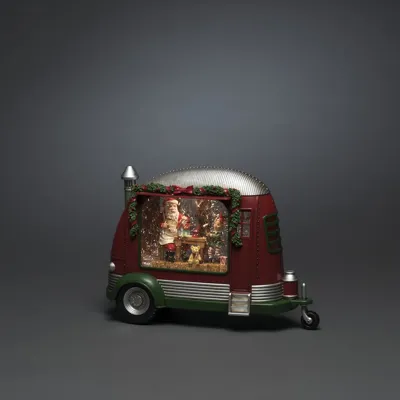 Snwlantaarn caravan kerstman bo