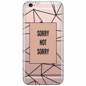 iPhone 6/6s transparant hoesje - Sorry not sorry