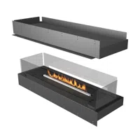 Forma 1000 Island
- Planika Fires 
- Kleur: Zwart  
- Afmeting: 109,8 cm x 78 cm x 40,6 cm