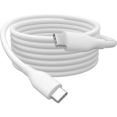 Digitus USB-C-kabel USB 2.0 USB-C stekker 2.00 m Wit (mat) Uitstekende verouderingseigenschappen, Flexibel, Flexibele binnenader, Bestand tegen wisselende