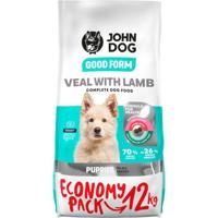 JOHN DOG Good Form Puppy Veal with lamb - droog hondenvoer - 12 kg