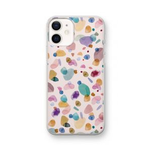 Terrazzo Memphis Pink: iPhone 12 Transparant Hoesje