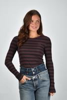 Ganni t-shirt A1050066 chocolate plum