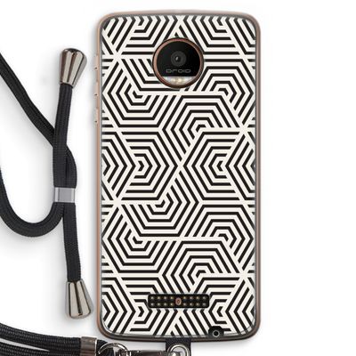 Magic pattern: Motorola Moto Z Force Transparant Hoesje met koord