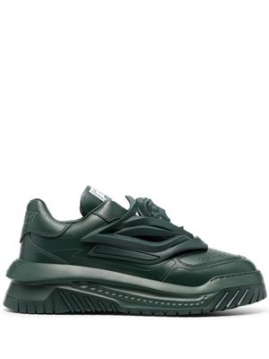 Versace baskets Odissea en cuir - Vert