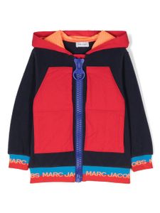 Marc Jacobs Kids hoodie zippé à design colour block - Bleu