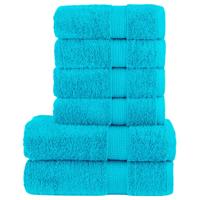 6-delige Handdoekenset SOLUND 600 g/m turquoise 6-delige Handdoekenset SOLUND 600 g/m turquoise