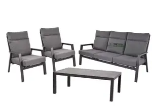 Loungeset Ohio (2x stoel/1x bank / 1 tafel )
