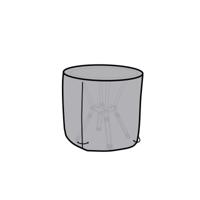 Beschermhoes DKD Home Decor Tafel Zwart Aluminium Donker grijs (132 x 132 x 75 cm)