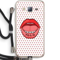 Yolo Denise: Samsung Galaxy J3 (2016) Transparant Hoesje met koord