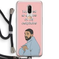 Hotline bling: OnePlus 6 Transparant Hoesje met koord