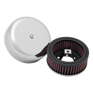 K&N universeel filter Harley, Keihin/S&S Carb. 1976-> 133mm, 51mm Hoogte (RK-320B) RK320B