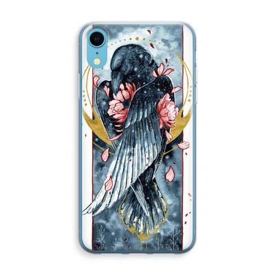 Golden Raven: iPhone XR Transparant Hoesje