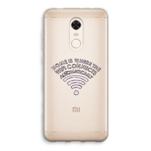 Home Is Where The Wifi Is: Xiaomi Redmi 5 Transparant Hoesje