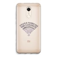 Home Is Where The Wifi Is: Xiaomi Redmi 5 Transparant Hoesje