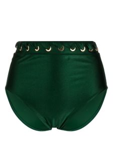 ZIMMERMANN bas de bikini Devi à détails d'œillets - Vert