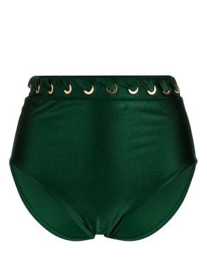 ZIMMERMANN bas de bikini Devi à détails d'œillets - Vert