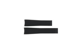 Horlogeband Tag Heuer FT6033 Rubber Zwart 22mm