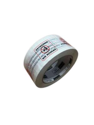 BSTech bedrukt plakband 48 mm x 100 m “STOP veiligheidstape”