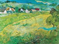 Kunstdruk Vincent Van Gogh - Sonnige Wiese bei Auvers, 1890 80x60cm