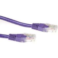 ACT Paarse 0,5 meter U/UTP CAT6A patchkabels met RJ45 connectoren