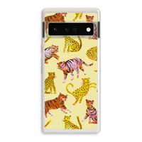 Cute Tigers and Leopards: Google Pixel 6 Pro Transparant Hoesje