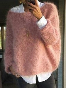 Crew Neck Casual Sweater