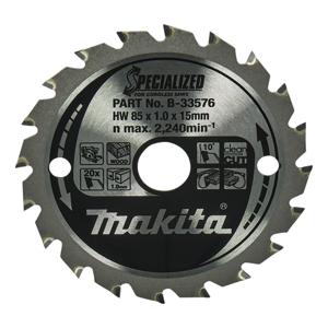 Makita Cirkelzaagbad voor Hout | Specialized | Ø 85mm Asgat 15mm 20T - B-33576