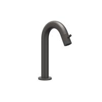 Fonteinkraan IVY Concord Gebogen Staand Model S Geborsteld Carbon Black PVD