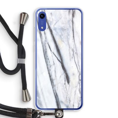 Gestreepte marmer: Honor Play 8A Transparant Hoesje met koord